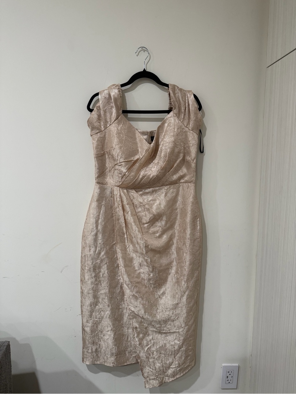 Tahari Champagne Dress Size 12 NWT